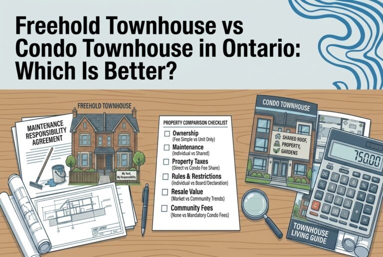 Freehold Townhouse vs Condo Townhouse in Ontario: Which Is Better?